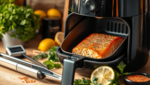 air fryer frozen salmon