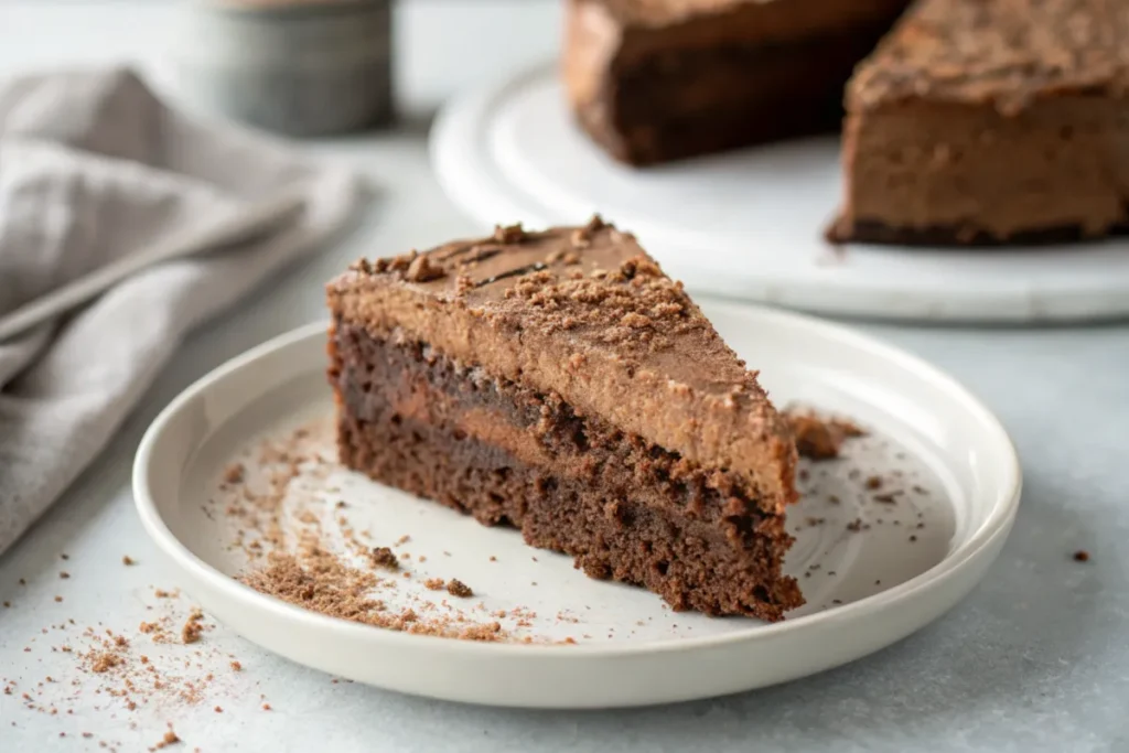 Chocolate chai kefir cake