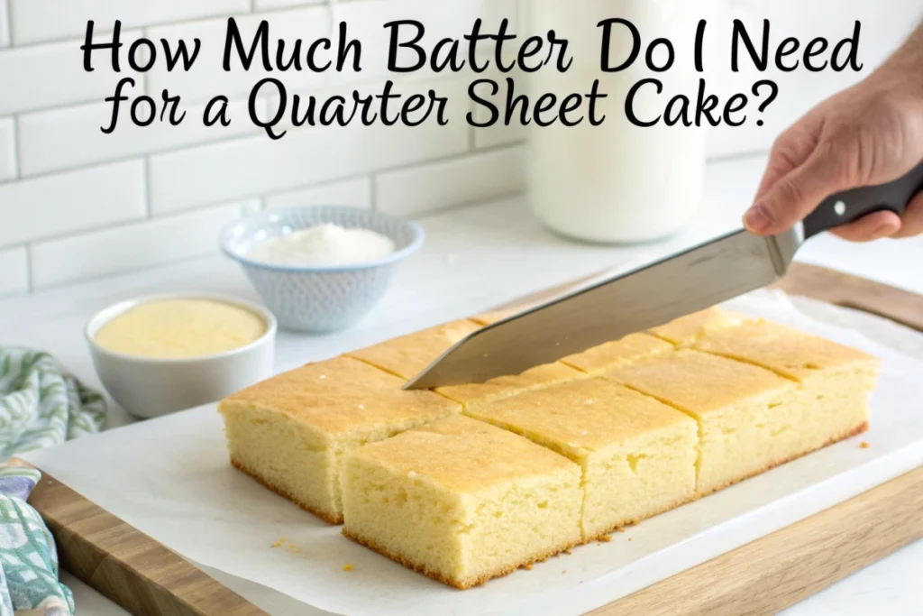 How Much Batter Do I Need for a Quarter Sheet Cake