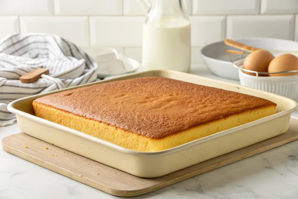 How do you bake a sheet cake evenly