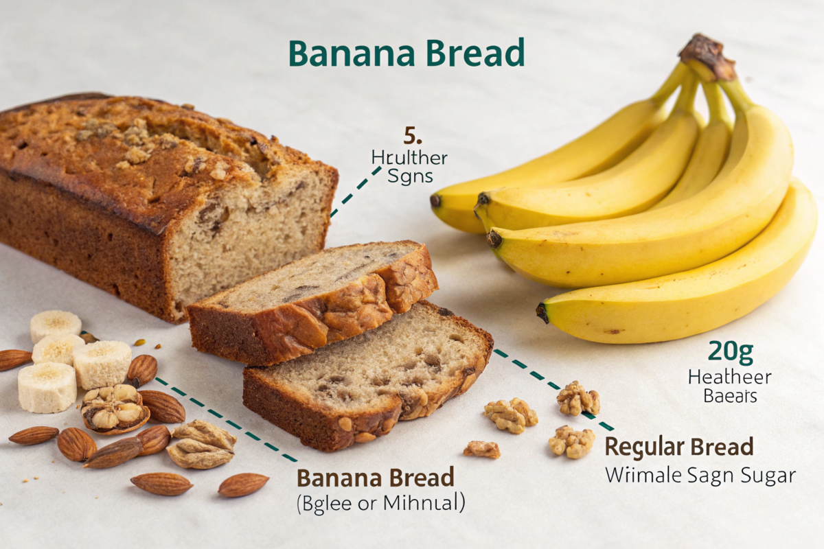 Is banana bread healthier than bread