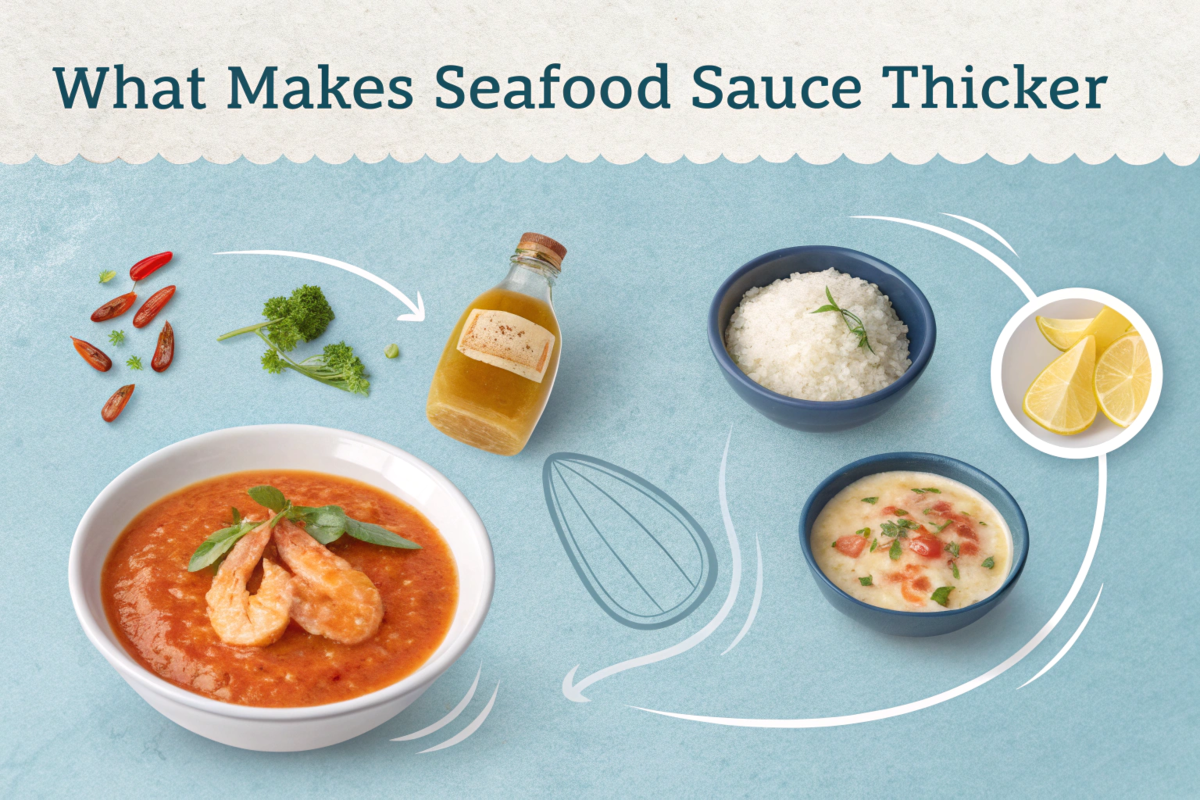 What makes seafood sauce thicker