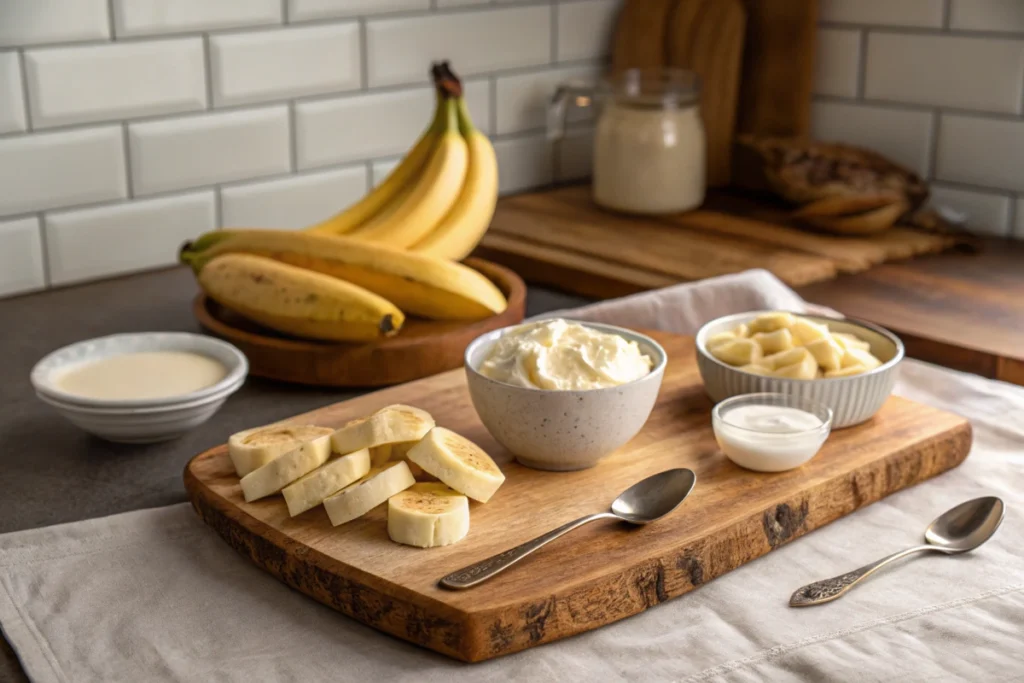 banana cream cheese frozen yogurt