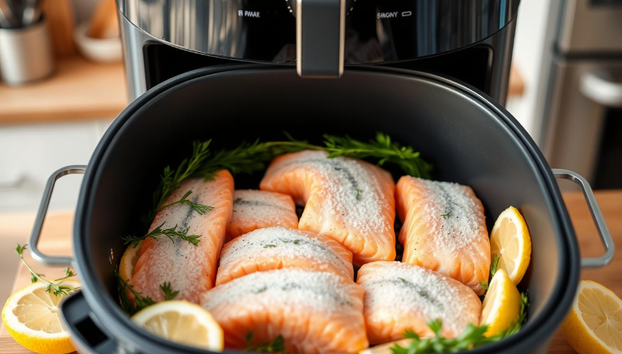 frozen salmon in air fryer